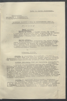 Komunikat Radiowy z dnia 12 października 1943 - wydanie poranne