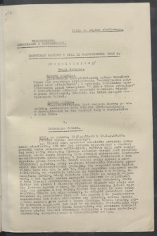 Komunikat Radiowy z dnia 13 października 1943 - wydanie popołudniowe