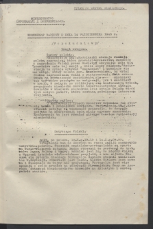 Komunikat Radiowy z dnia 14 października 1943 - wydanie popołudniowe