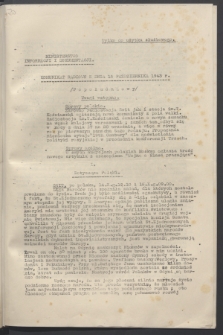 Komunikat Radiowy z dnia 15 października 1943 - wydanie popołudniowe