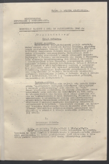 Komunikat Radiowy z dnia 18 października 1943 - wydanie popołudniowe