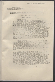 Komunikat Radiowy z dnia 20 października 1943 - wydanie popołudniowe
