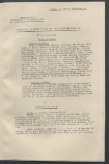 Komunikat Radiowy z dnia 25 października 1943 - wydanie poranne