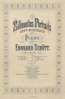 Silhouettes-Portraits : sept morceaux pour piano : Op. 34. No. 4, Valse (La petite Viennoise)