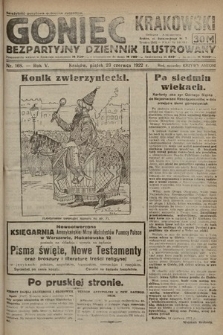 Goniec Krakowski : bezpartyjny dziennik popularny. 1922, nr 168