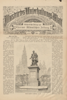 Illustrirtes Unterhaltungs-Blatt : Wöchentliche Beilage zur Thorner Ostdeutschen Zeitung. 1893, № 45 ([12 November])