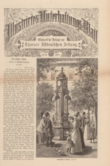 Illustrirtes Unterhaltungs-Blatt : Wöchentliche Beilage zur Thorner Ostdeutschen Zeitung. 1897, № 36 ([5 September])