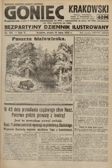 Goniec Krakowski : bezpartyjny dziennik popularny. 1922, nr 189