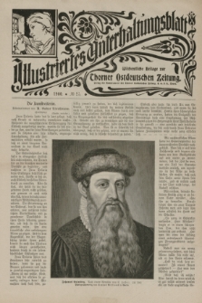 Illustriertes Unterhaltungsblatt : Wöchentliche Beilage zur Thorner Ostdeutschen Zeitung. 1900, № 25 ([17 Juni])