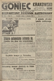 Goniec Krakowski : bezpartyjny dziennik popularny. 1922, nr 210