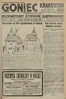 Goniec Krakowski : bezpartyjny dziennik popularny. 1922, nr 216