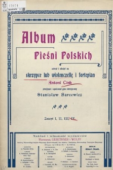 Album pieśni polskich. Z. 4