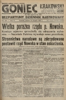Goniec Krakowski : bezpartyjny dziennik popularny. 1922, nr 225