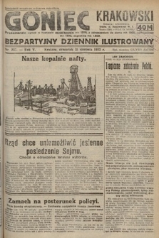 Goniec Krakowski : bezpartyjny dziennik popularny. 1922, nr 237