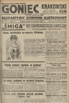 Goniec Krakowski : bezpartyjny dziennik popularny. 1922, nr 252