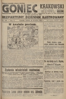 Goniec Krakowski : bezpartyjny dziennik popularny. 1922, nr 256