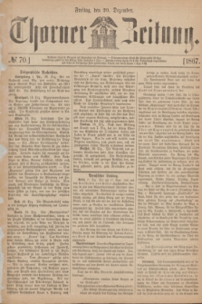 Thorner Zeitung. 1867, № 70 (20 Dezember)