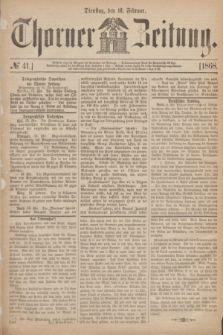 Thorner Zeitung. 1868, № 41 (18 Februar)