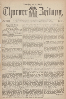 Thorner Zeitung. 1868, № 188 (13 August)