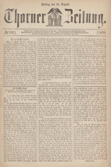 Thorner Zeitung. 1868, № 189 (14 August)