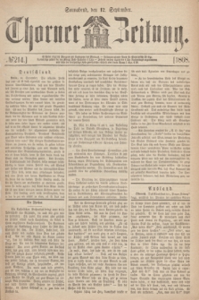 Thorner Zeitung. 1868, № 214 (12 September)