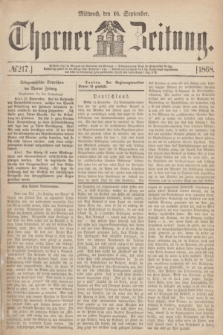 Thorner Zeitung. 1868, № 217 (16 September)