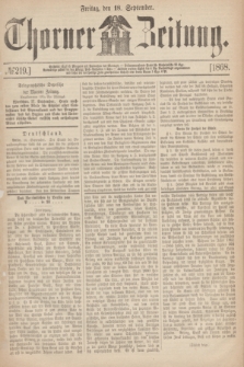 Thorner Zeitung. 1868, № 219 (18 September)