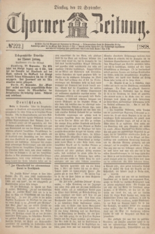 Thorner Zeitung. 1868, № 222 (22 September)