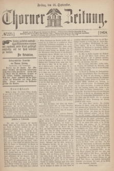 Thorner Zeitung. 1868, № 225 (25 September)