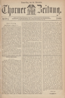 Thorner Zeitung. 1868, № 278 (26 November)