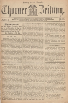 Thorner Zeitung. 1868, № 281 (29 November) + dod.