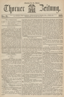 Thorner Zeitung. 1869, Nro. 20 (24 Januar)