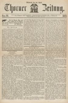 Thorner Zeitung. 1869, Nro. 98 (28 April)