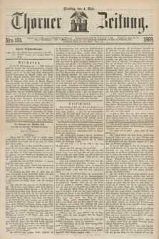 Thorner Zeitung. 1869, Nro. 103 (4 Mai)
