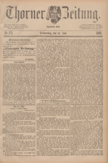 Thorner Zeitung : Begründet 1760. 1888, Nr. 173 (26 Juli)
