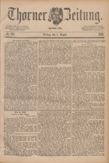 Thorner Zeitung : Begründet 1760. 1888, Nr. 180 (3 August)