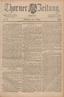 Thorner Zeitung : Begründet 1760. 1888, Nr. 181 (4 August)