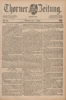 Thorner Zeitung : Begründet 1760. 1888, Nr. 184 (8 August)