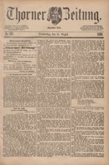 Thorner Zeitung : Begründet 1760. 1888, Nr. 197 (23 August)