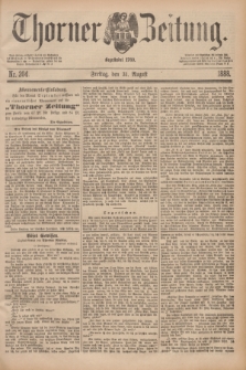 Thorner Zeitung : Begründet 1760. 1888, Nr. 204 (31 August)