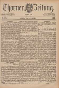 Thorner Zeitung : Begründet 1760. 1888, Nr. 206 (2 September)