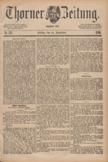 Thorner Zeitung : Begründet 1760. 1888, Nr. 216 (14 September)