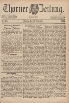 Thorner Zeitung : Begründet 1760. 1888, Nr. 225 (25 September)