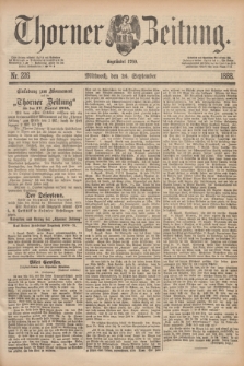 Thorner Zeitung : Begründet 1760. 1888, Nr. 226 (26 September)
