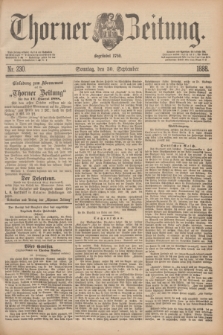 Thorner Zeitung : Begründet 1760. 1888, Nr. 230 (30 September) + dod.