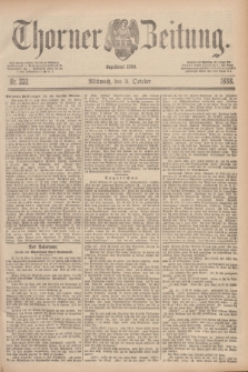 Thorner Zeitung : Begründet 1760. 1888, Nr. 232 (3 October)