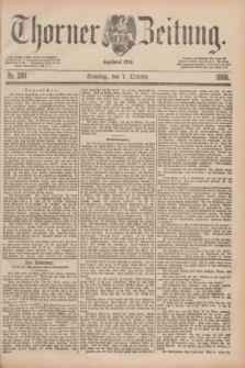 Thorner Zeitung : Begründet 1760. 1888, Nr. 236 (7 October)