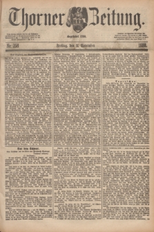 Thorner Zeitung : Begründet 1760. 1888, Nr. 258 (2 November)