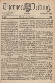Thorner Zeitung : Begründet 1760. 1888, Nr. 262 (7 November)