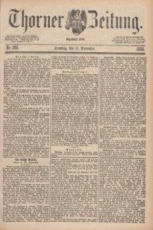 Thorner Zeitung : Begründet 1760. 1888 Nr. 266 (11 November)